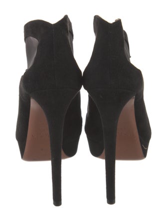 Alaïa Suede Mesh Accents Pumps