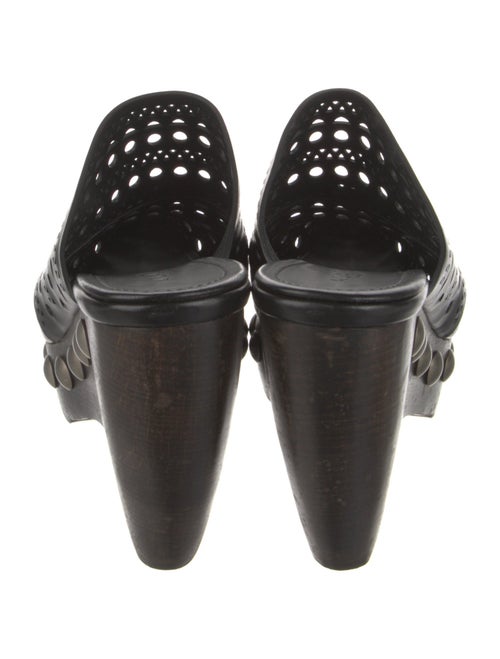 Alaïa Leather Studded Accents Mules