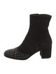 Alaïa Suede Studded Accents Sock Boots