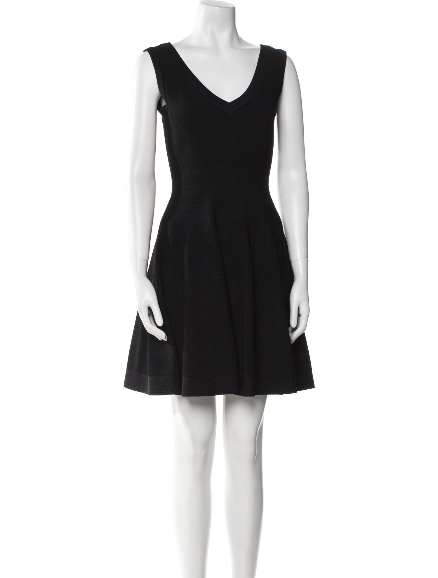 Alaïa V-Neck Mini Dress