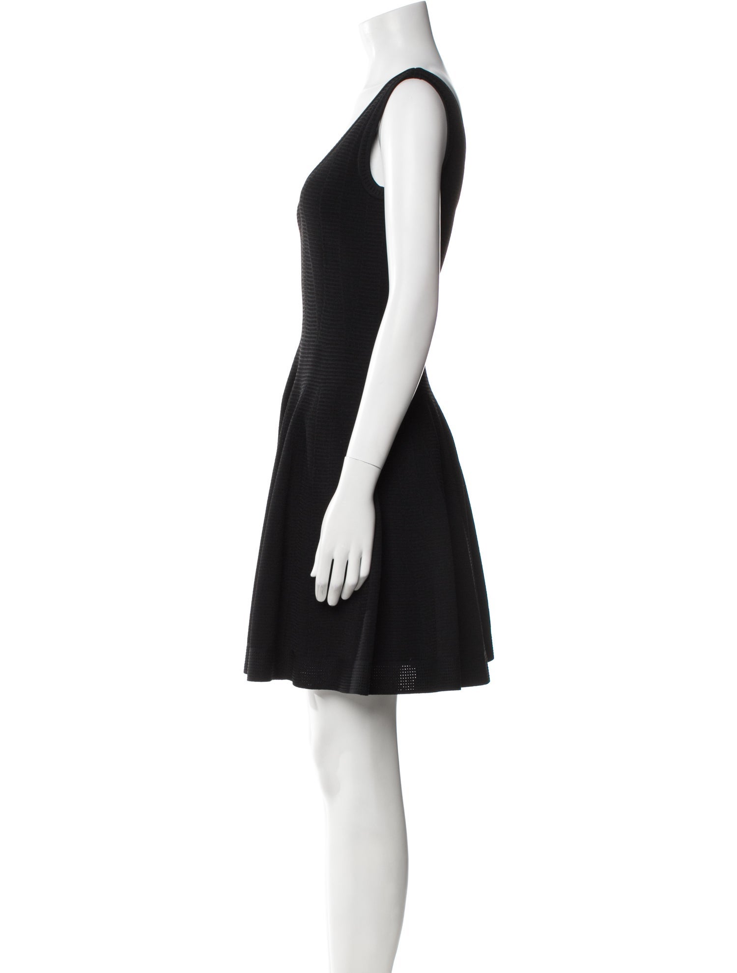 Alaïa V-Neck Mini Dress