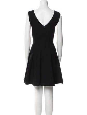 Alaïa V-Neck Mini Dress