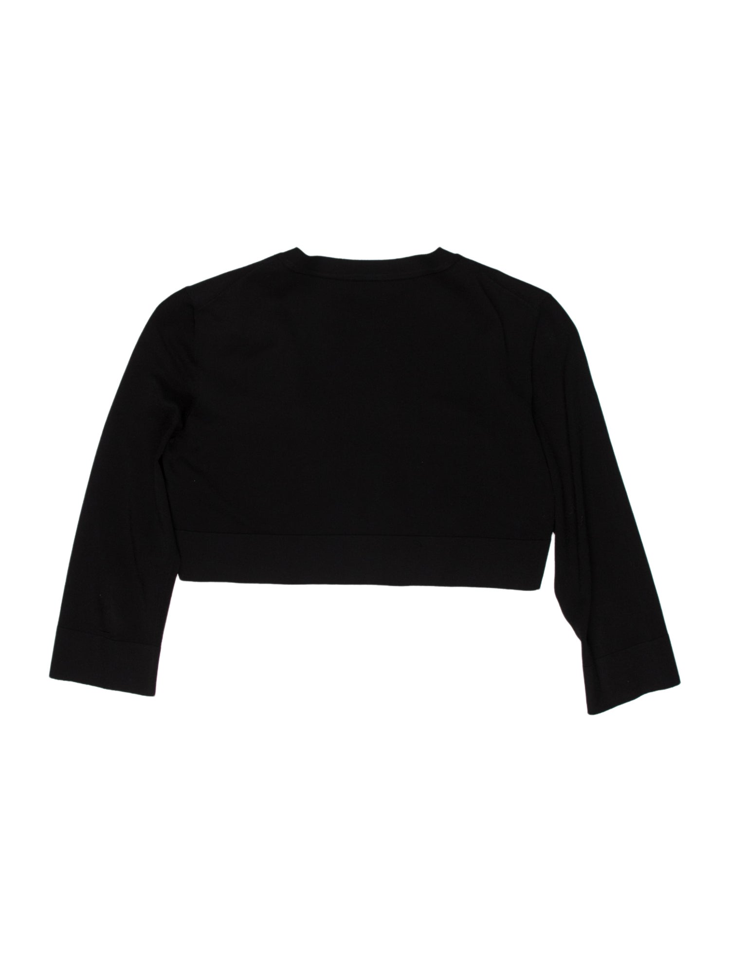 Alaïa Strapless Three-Quarter Sleeve Crop Top