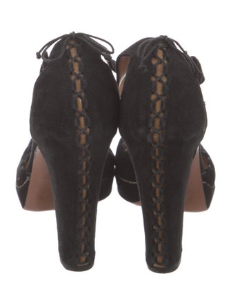 Alaïa Suede D'Orsay Pumps