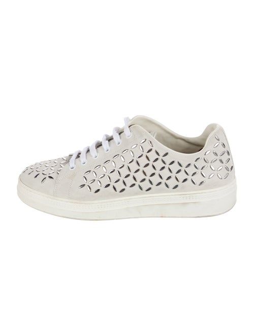 Alaïa Suede Studded Accents Sneakers