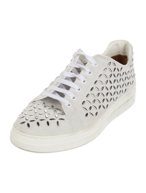 Alaïa Suede Studded Accents Sneakers