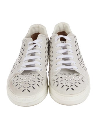 Alaïa Suede Studded Accents Sneakers