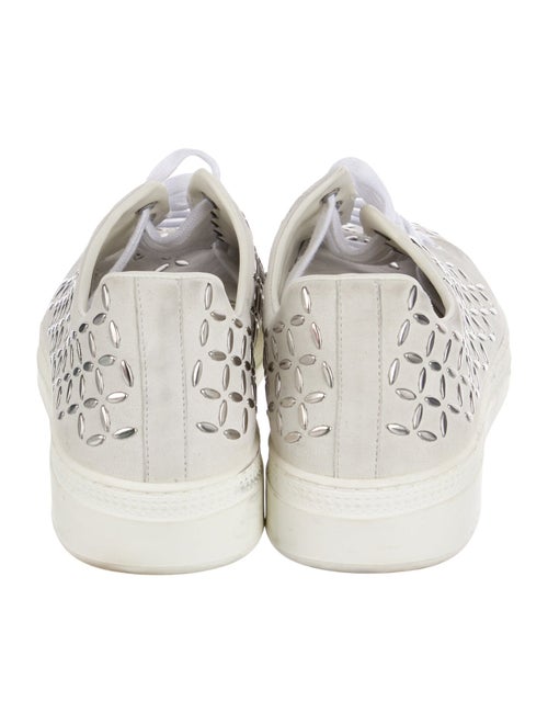 Alaïa Suede Studded Accents Sneakers