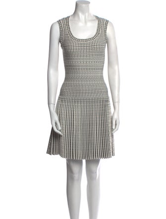 Alaïa Striped Mini Dress
