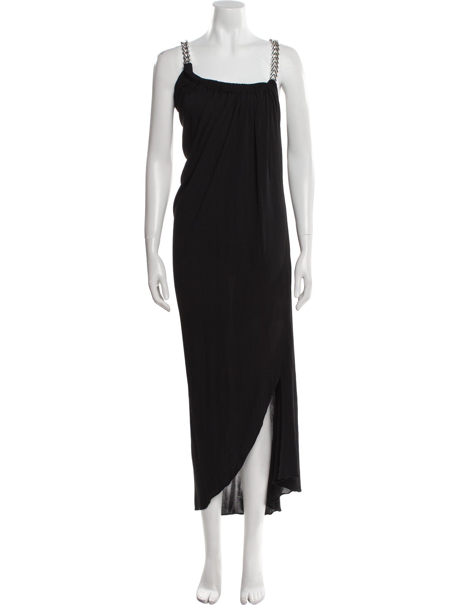 Alaïa Square Neckline Long Dress