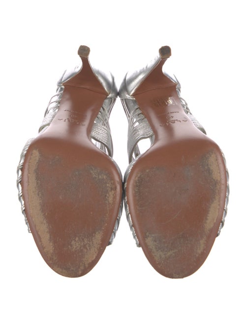 Alaïa Leather T-Strap Sandals