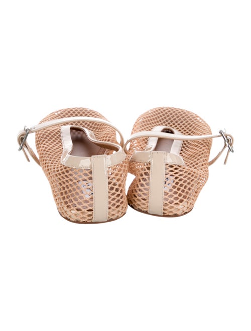 Alaïa Mesh Animal Print Slingback Flats