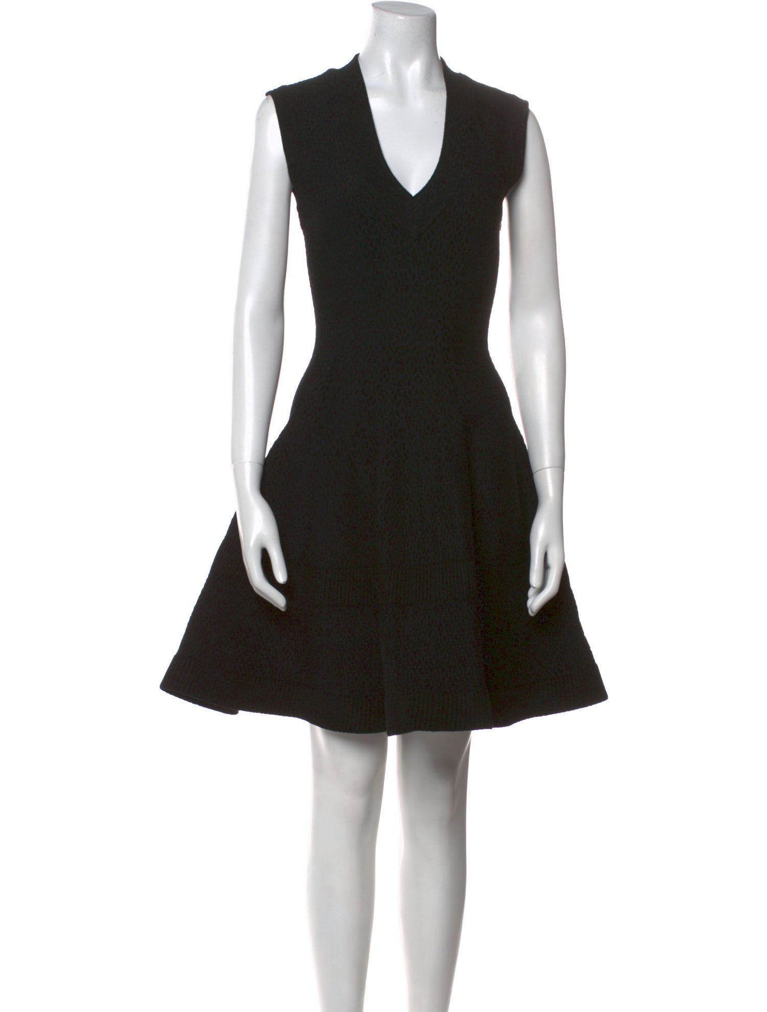Alaïa V-Neck Mini Dress