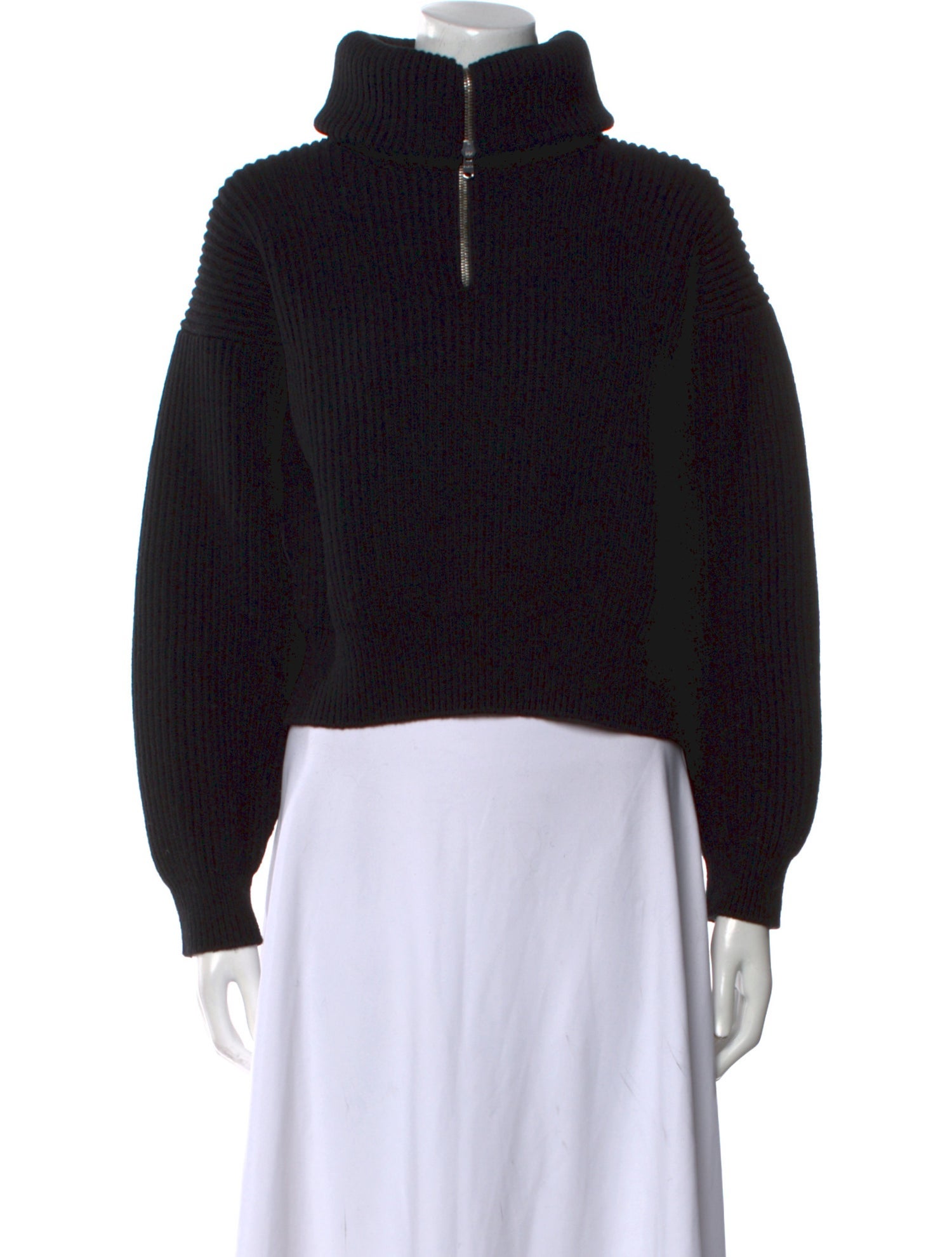 Alaïa Wool Mock Neck Sweater