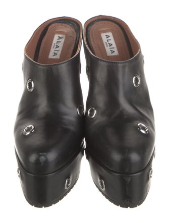 Alaïa Leather Mary Jane Flats