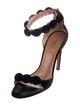 Alaïa Velvet Studded Accents Sandals