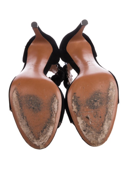 Alaïa Velvet Studded Accents Sandals