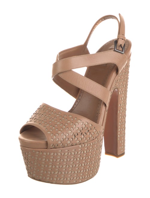 Alaïa Leather Slingback Sandals