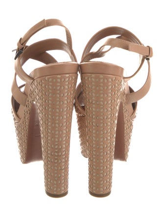 Alaïa Leather Slingback Sandals