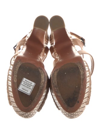 Alaïa Leather Slingback Sandals