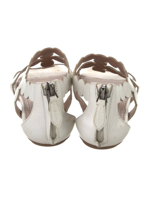 Alaïa Leather Scalloped Accent Gladiator Sandals