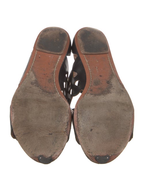 Alaïa Suede Lasercut Accents Gladiator Sandals