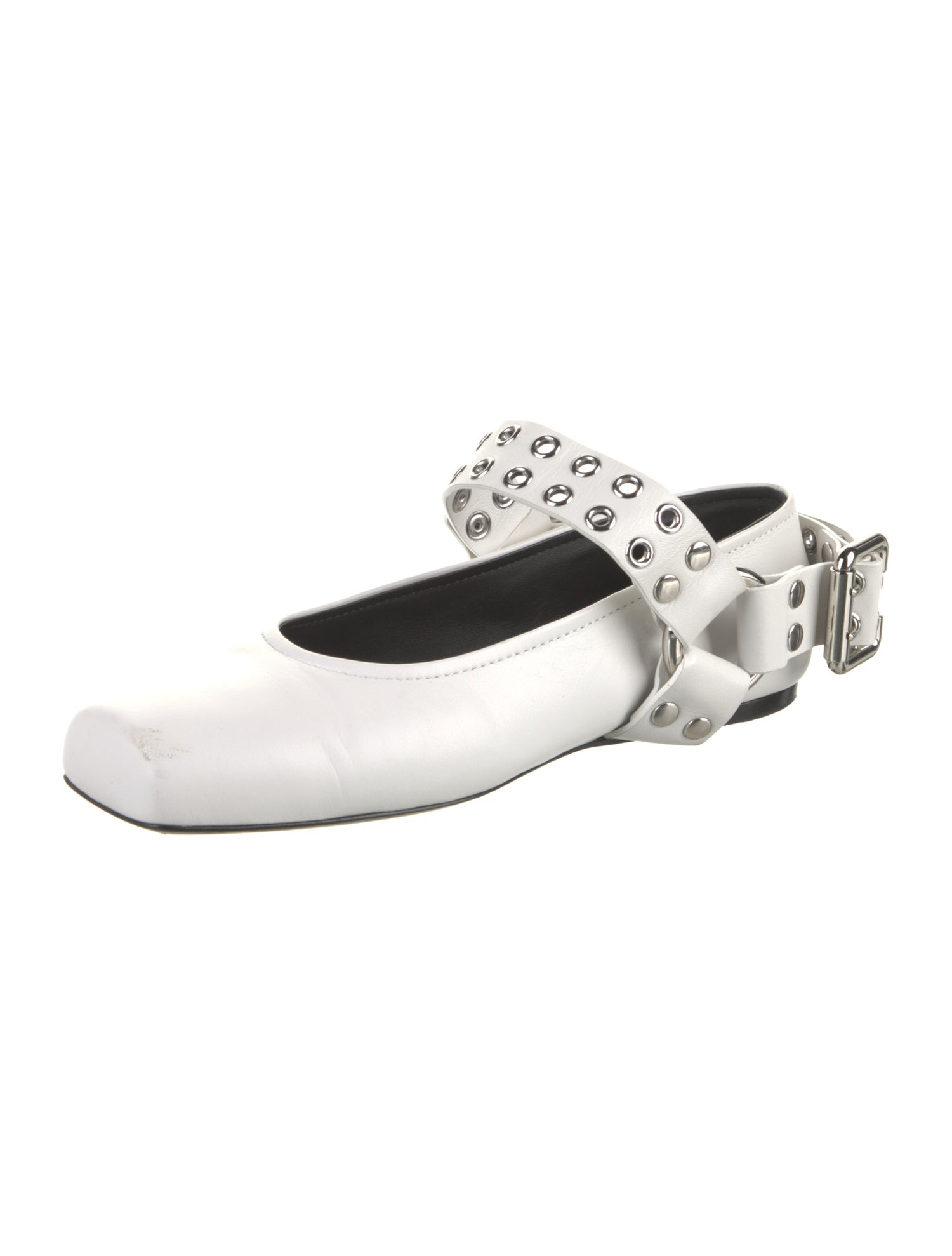 Alaïa Leather Slingback Flats