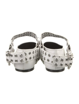 Alaïa Leather Slingback Flats