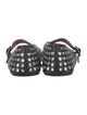 Alaïa Leather Crystal Embellishments Mary Jane Flats