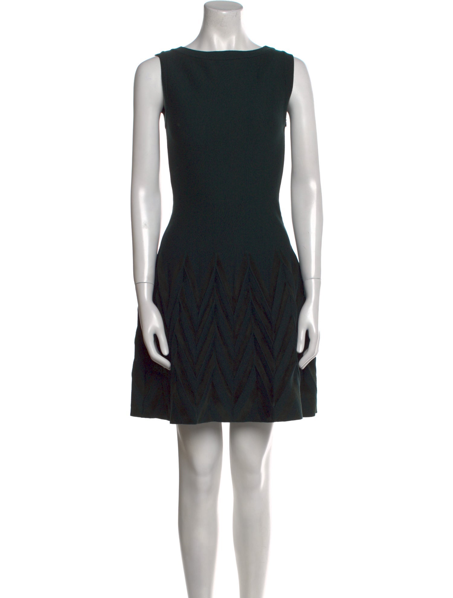 Alaïa Bateau Neckline Mini Dress