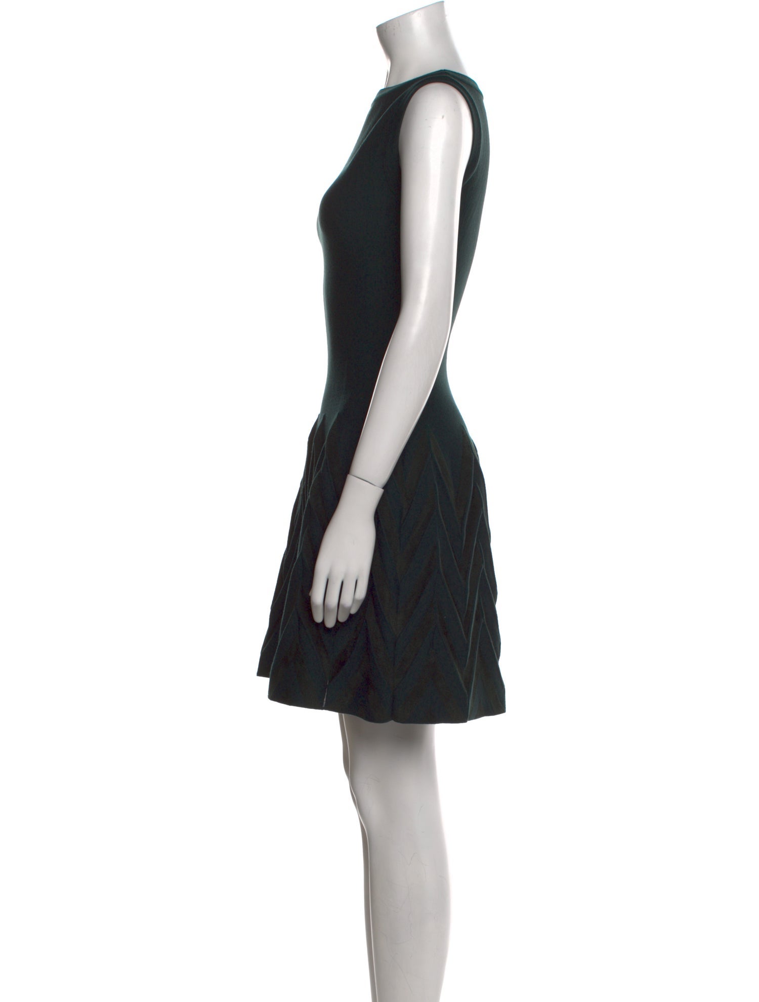 Alaïa Bateau Neckline Mini Dress