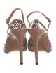 Alaïa Leather Lasercut Accents Slingback Pumps