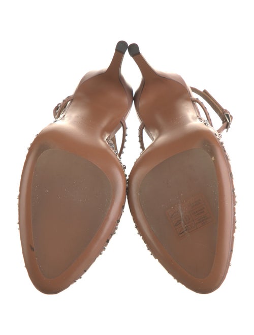 Alaïa Leather Lasercut Accents Slingback Pumps