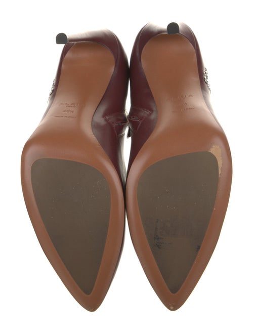 Alaïa Leather Studded Accents Western Boots