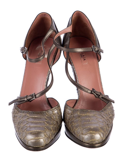 Alaïa Python Animal Print D'Orsay Pumps