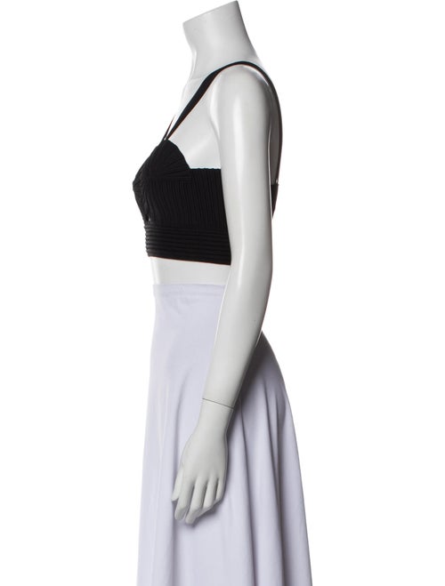 Alaïa V-Neck Sleeveless Crop Top