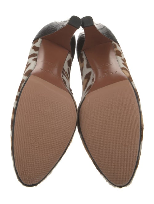 Alaïa Ponyhair Animal Print Pumps
