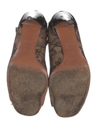 Alaïa Lace Printed D'Orsay Pumps