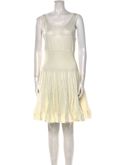 Alaïa Scoop Neck Mini Dress