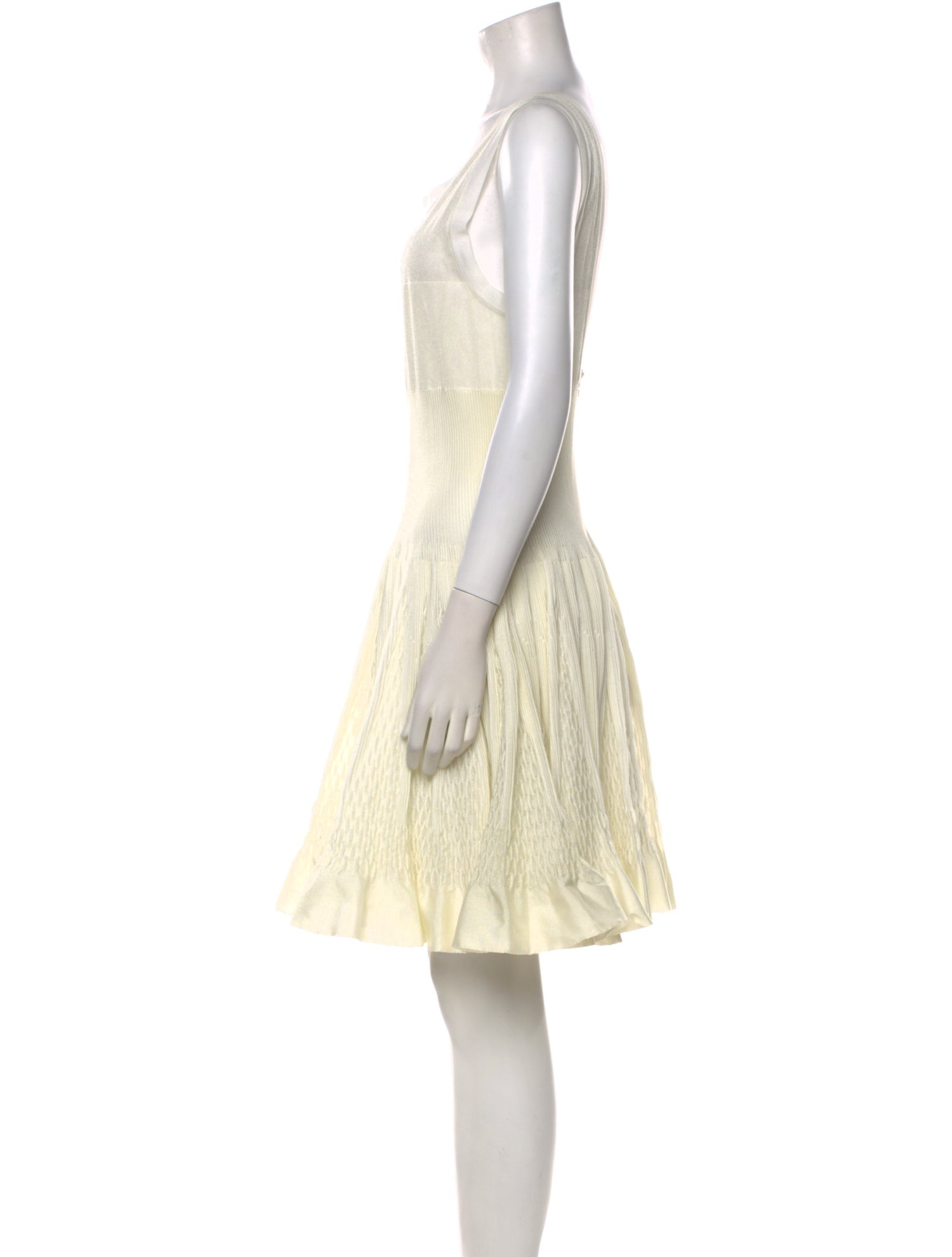 Alaïa Scoop Neck Mini Dress