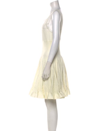 Alaïa Scoop Neck Mini Dress
