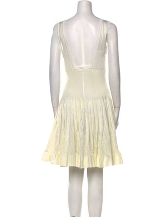 Alaïa Scoop Neck Mini Dress