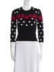 Alaïa Polka Dot Print Crew Neck Sweater
