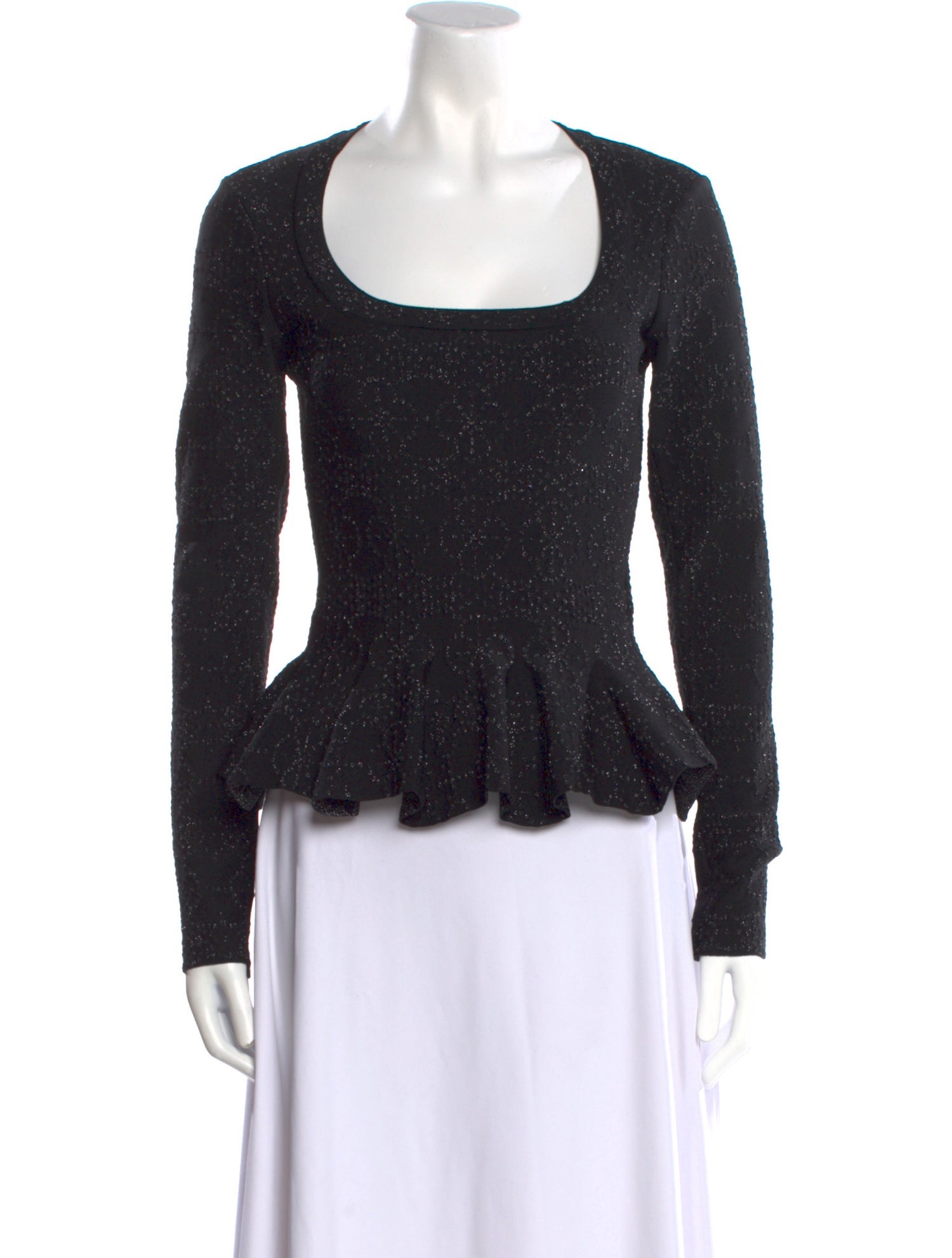 Alaïa Virgin Wool Scoop Neck Top