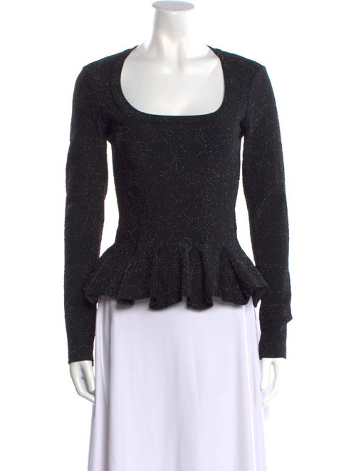 Alaïa Virgin Wool Scoop Neck Top
