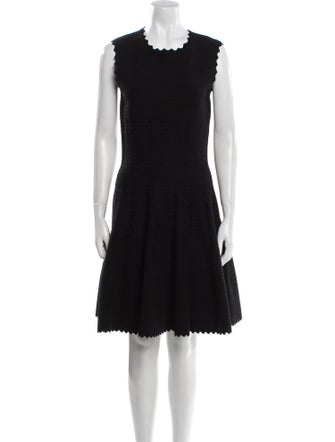 Alaïa Virgin Wool Knee-Length Dress