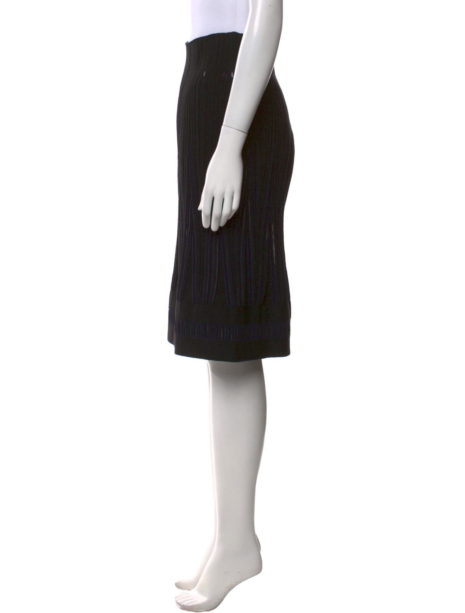 Alaïa Virgin Wool Knee-Length Skirt