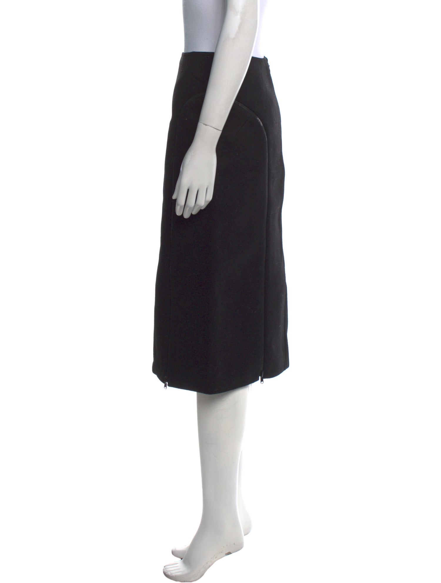 Alaïa Wool Knee-Length Skirt w/ Tags