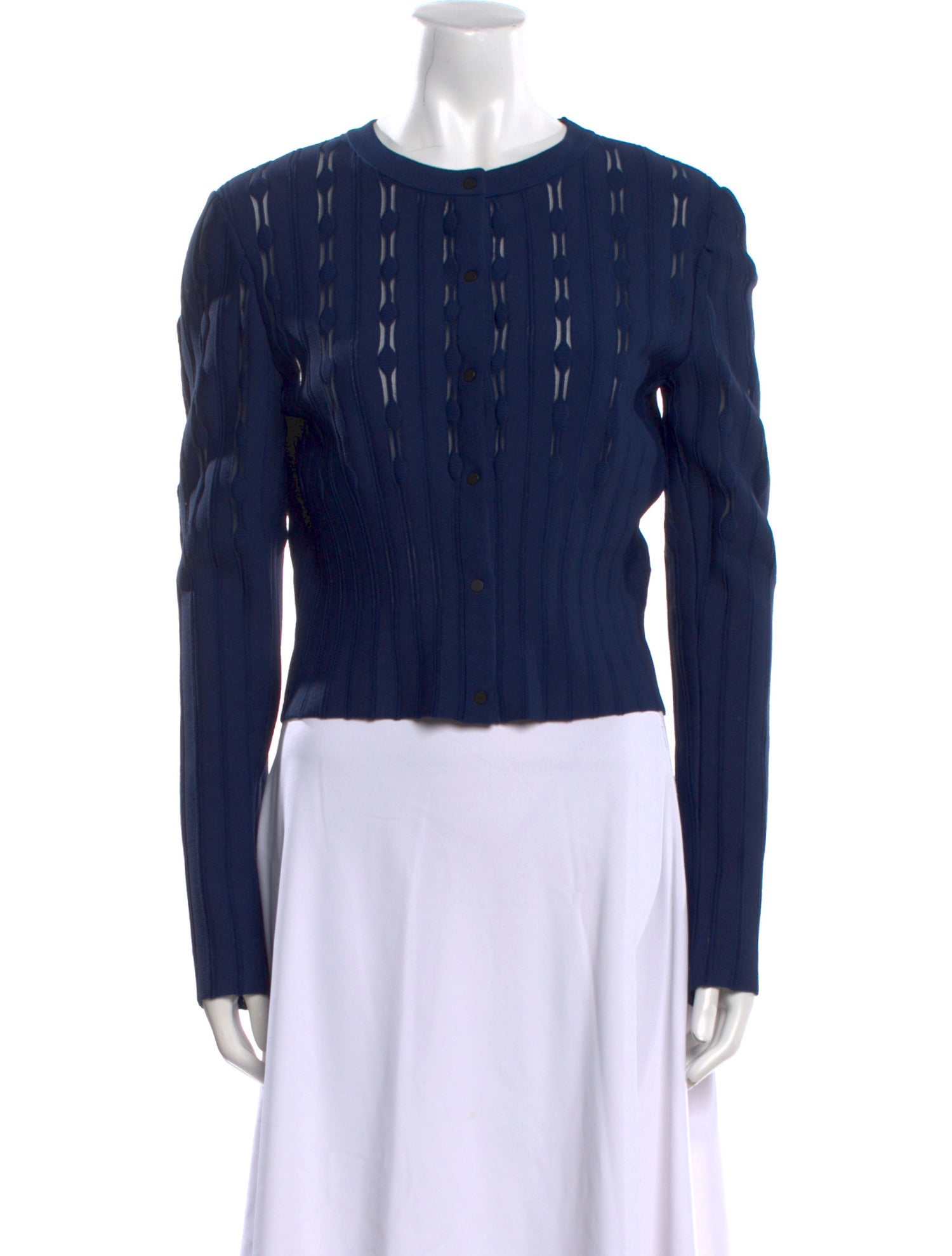 Alaïa Crew Neck Long Sleeve Top w/ Tags