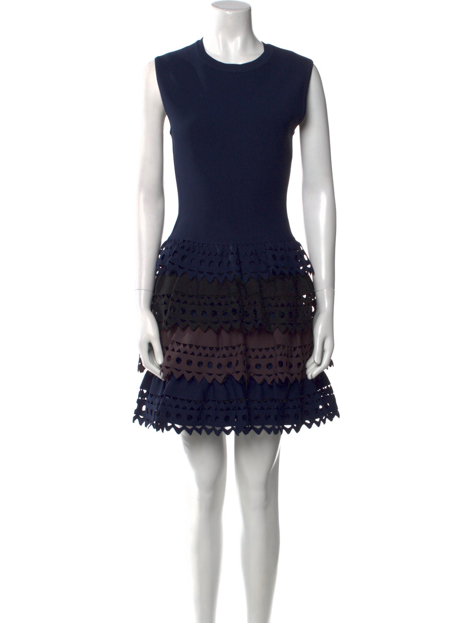 Alaïa Crew Neck Mini Dress w/ Tags